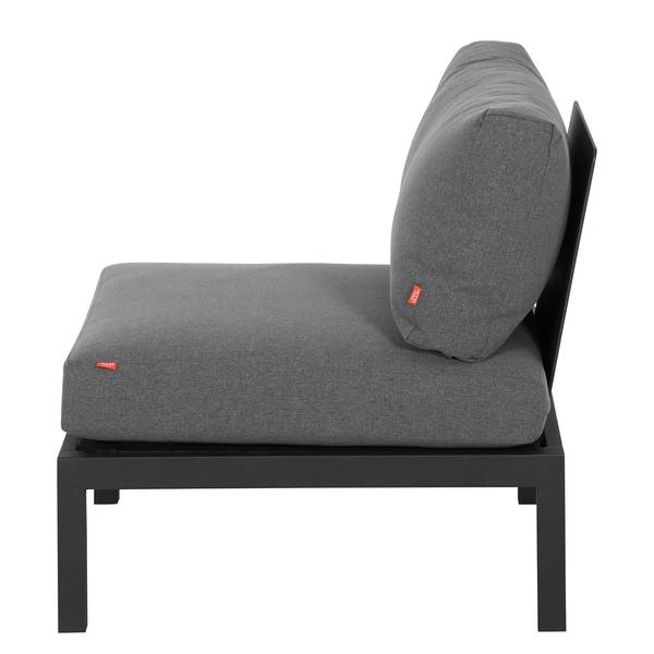 Loungesessel Alvida Aluminium / Polyester - Anthrazit