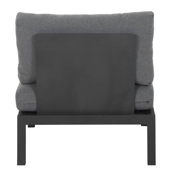 Loungesessel Alvida Aluminium / Polyester - Anthrazit