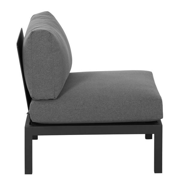 Loungesessel Alvida Aluminium / Polyester - Anthrazit