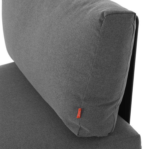 Loungesessel Alvida Aluminium / Polyester - Anthrazit