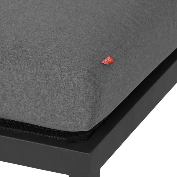 Loungesessel Alvida Aluminium / Polyester - Anthrazit