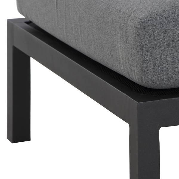 Loungesessel Alvida Aluminium / Polyester - Anthrazit