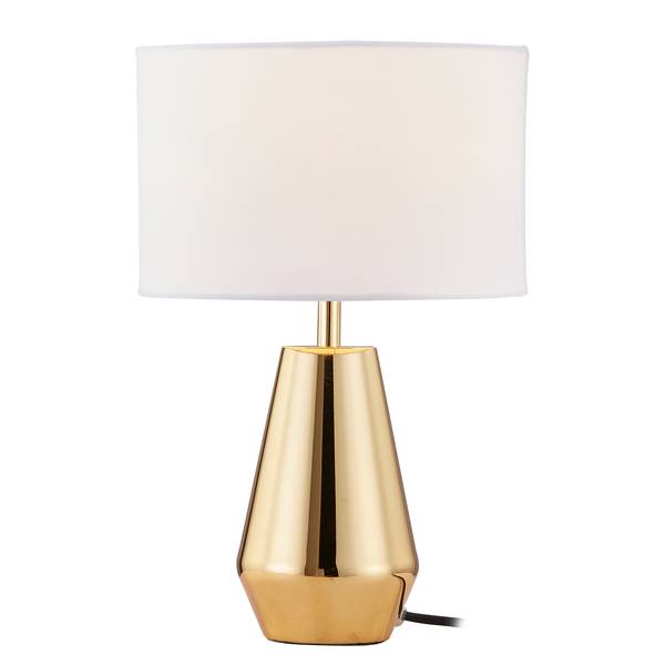 Tischleuchte Worley Frottee / Eisen - 1-flammig - Gold
