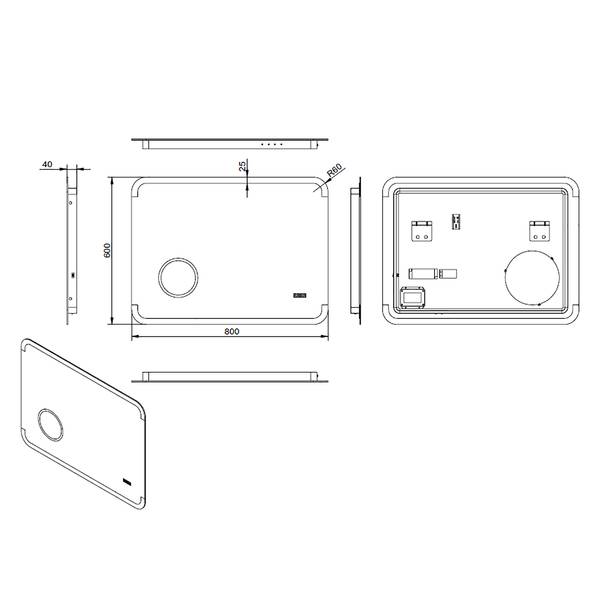 Spiegel Harmony inclusief verlichting