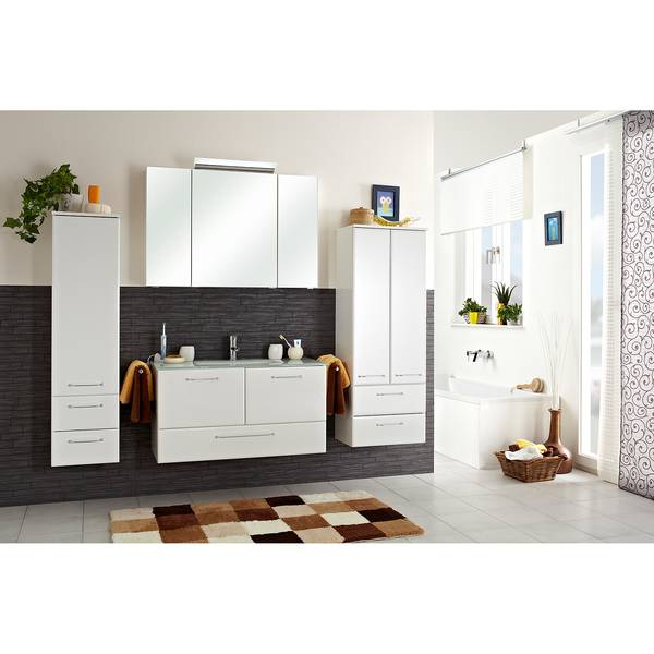 Midischrank Quickset 341 I Hochglanz Weiß - Breite: 50 cm