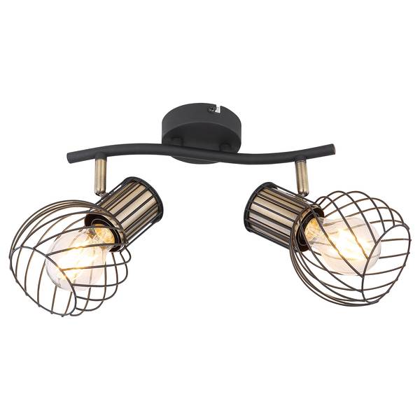 Deckenleuchte Argusto I Eisen - 2-flammig