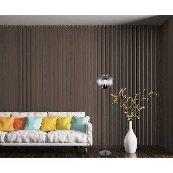 Lampadaire Blacky Verre fumé / fer - 1 flamme