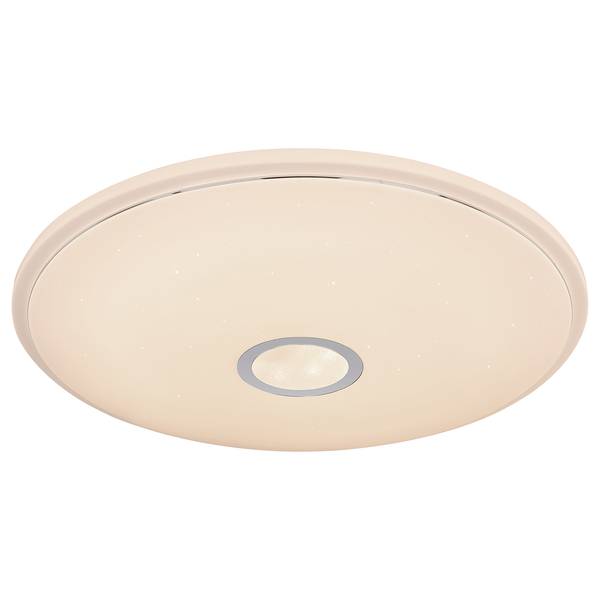 LED-plafondlamp Lamon acryl/chroom - 2-lichts