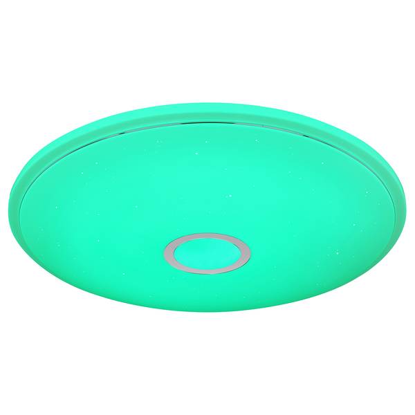 LED-plafondlamp Lamon acryl/chroom - 2-lichts