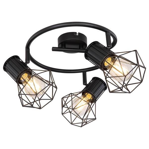Plafondlamp Priska II ijzer - 3-lichts