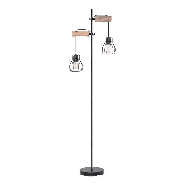 Vloerlamp Mina ijzer - 2-lichts