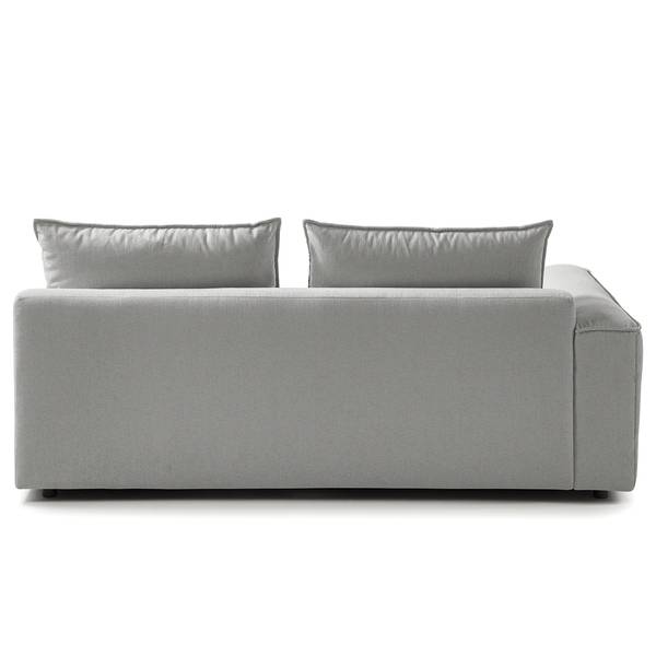 2,5-Sitzer Modulsofa BUCKLEY Webstoff Saia: Hellgrau - Armlehne davorstehend links