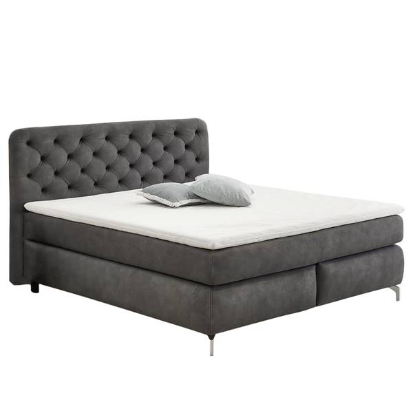 Boxspring Cooling donkergrijs - H2
