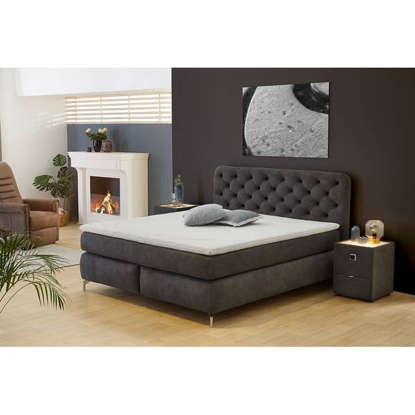 Boxspring Cooling donkergrijs - H2