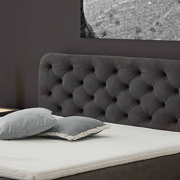 Boxspring Cooling donkergrijs - H2