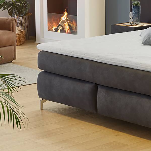 Boxspring Cooling donkergrijs - H2