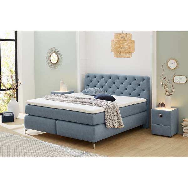 Boxspring Cooling lichtblauw - H3