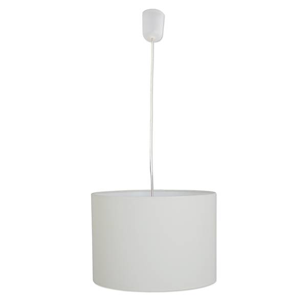 Pendelleuchte Goonbell Mischgewebe / Aluminium - 1-flammig - Beige