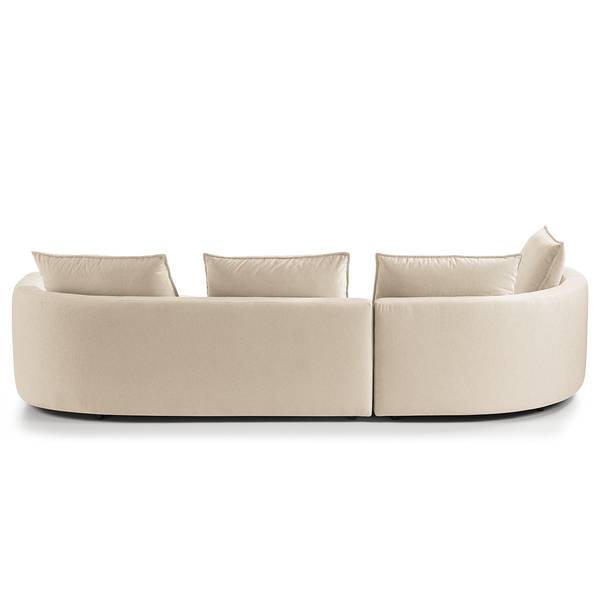 Bigsofa BUCKLEY Webstoff Saia: Beige - Ausrichtung links