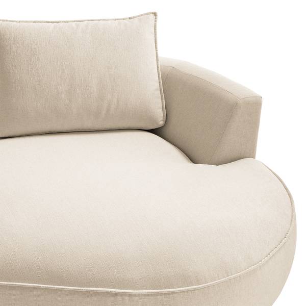 Bigsofa BUCKLEY Webstoff Saia: Beige - Ausrichtung links