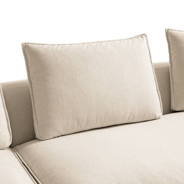 Bigsofa BUCKLEY Webstoff Saia: Beige - Ausrichtung links