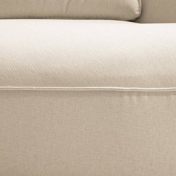 Bigsofa BUCKLEY Webstoff Saia: Beige - Ausrichtung links