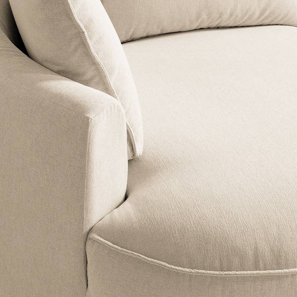 Bigsofa BUCKLEY Webstoff Saia: Beige - Ausrichtung links