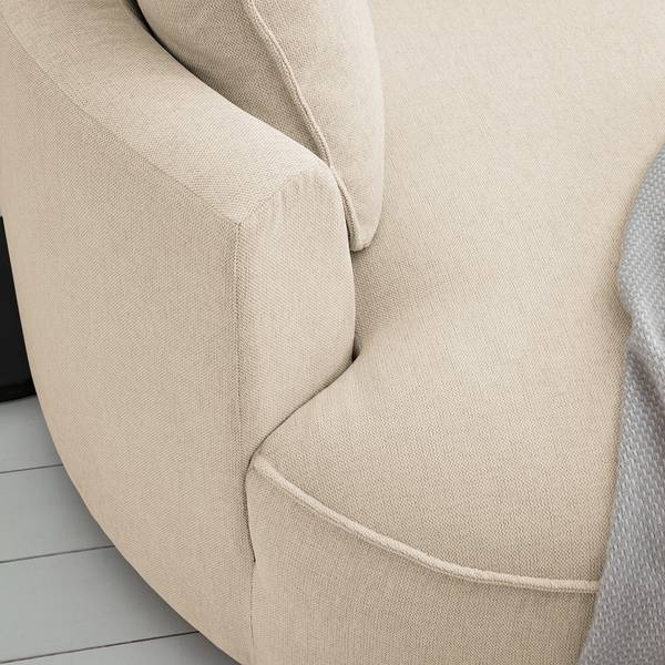 Bigsofa BUCKLEY Webstoff Saia: Beige - Ausrichtung links