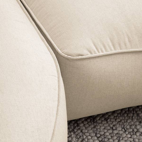 Bigsofa BUCKLEY Webstoff Saia: Beige - Ausrichtung links