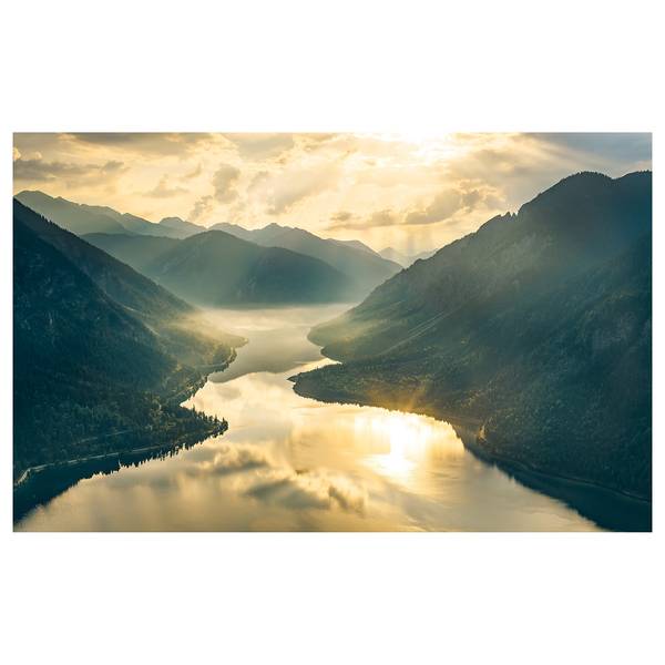 Vlies Fototapete Gold Mountains Vlies - Bunt