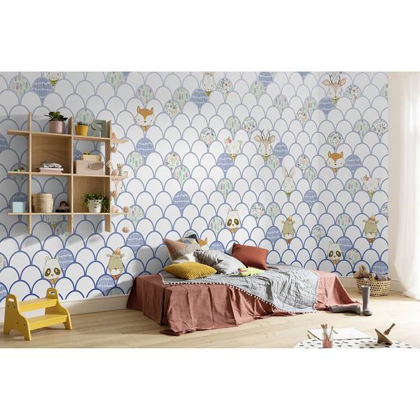 Fotobehang Shelly White vlies - wit - Breedte: 500 cm