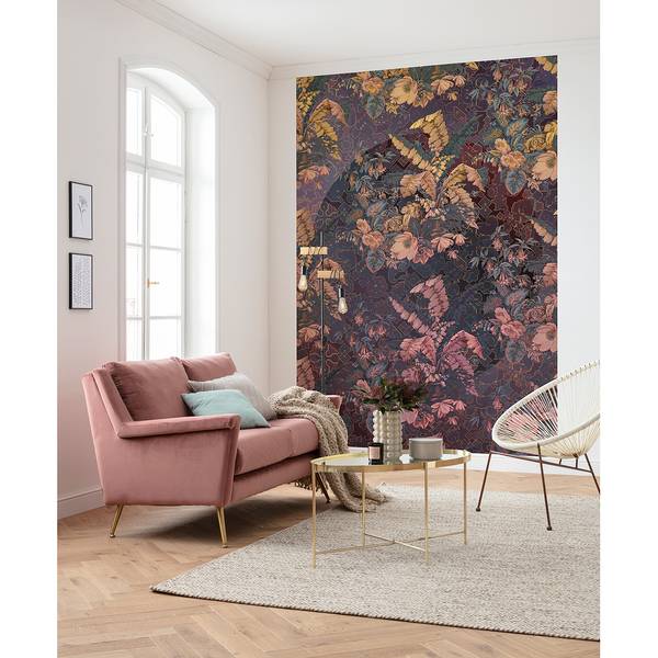 Papier peint intissé Orient Violet Intissé - Multicolore