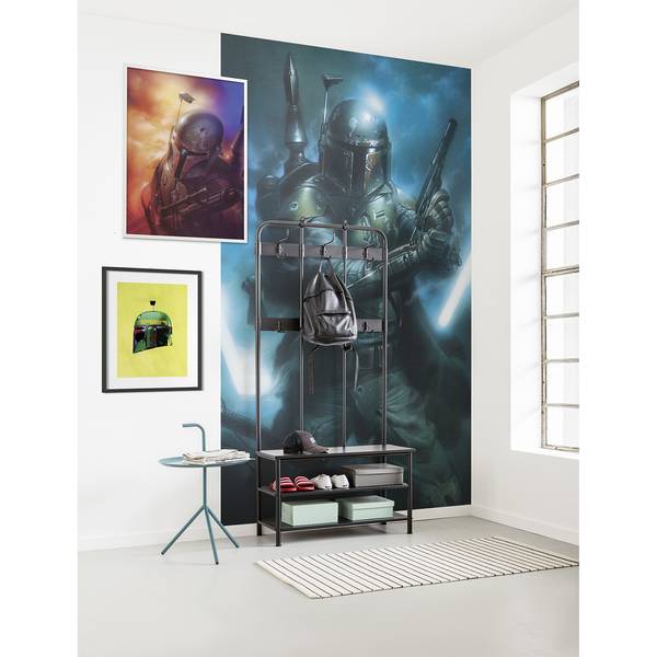 Papier peint Star Wars Bounty Hunter Intissé - Bleu