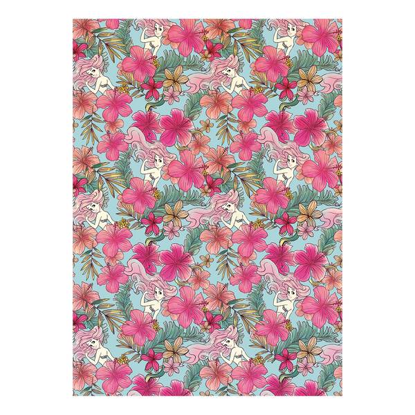 Vlies Fototapete Ariel Pink Flower Vlies - Bunt