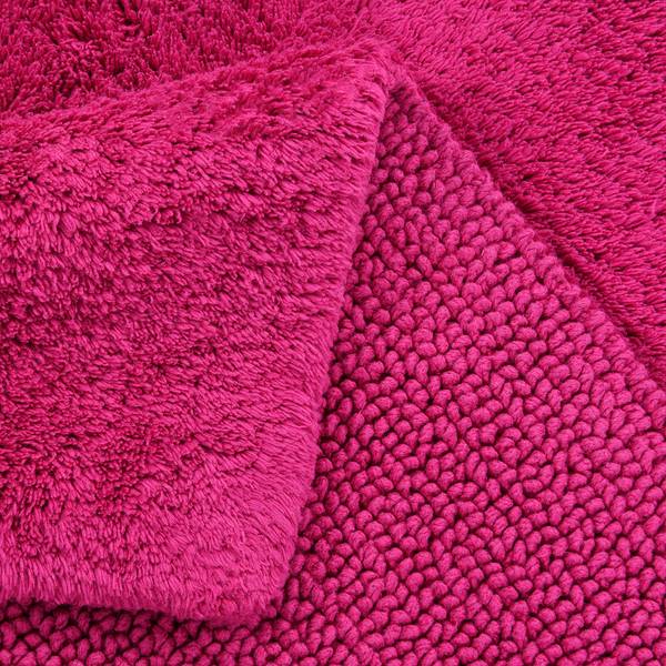 Badematte Cotton Double Baumwolle - Pink - 60 x 60 cm