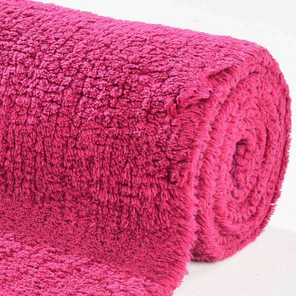 Badematte Cotton Double Baumwolle - Pink - 60 x 60 cm