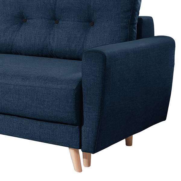 3-Sitzer Sofa SOLA Webstoff Luba: Jeansblau