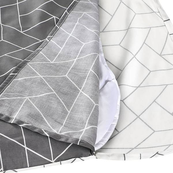 Beddengoed Florence katoensatijn - grijs - 220 x 240 cm + 2 kussens 65 x 65 cm