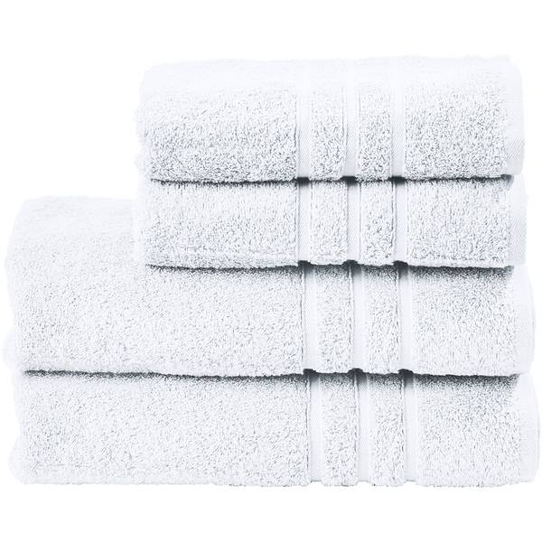 Handtuchset Daily Uni II (4-teilig) Baumwollstoff - Alpinweiß