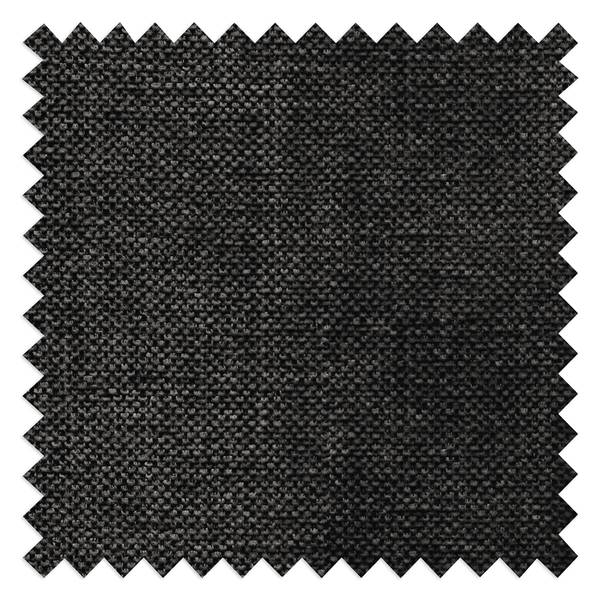 Repose-pieds capitonné Moulton Tissu structuré - Tissu structuré Talta: Noir - 45 x 46 cm