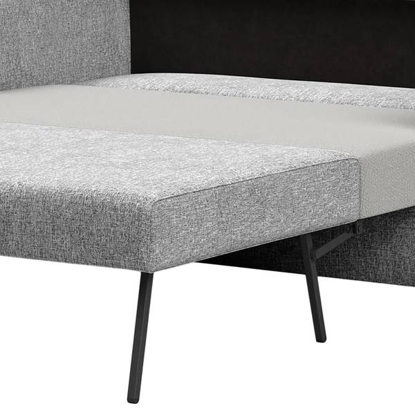 Schlafsofa Olan Webstoff - Stoff Twist: Granite