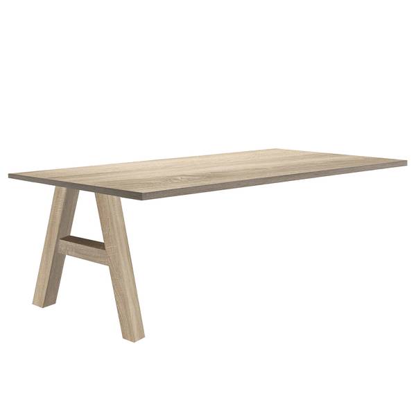 Schreibtisch-Ansatz Leeton I Eiche Sanremo Hell Dekor - Breite: 160 cm