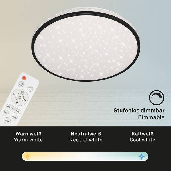 LED-Deckenleuchte  Skizo Polycarbonat - 1-flammig