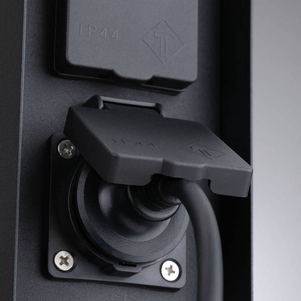 Tour multiprise Rio II Acier inoxydable - Noir