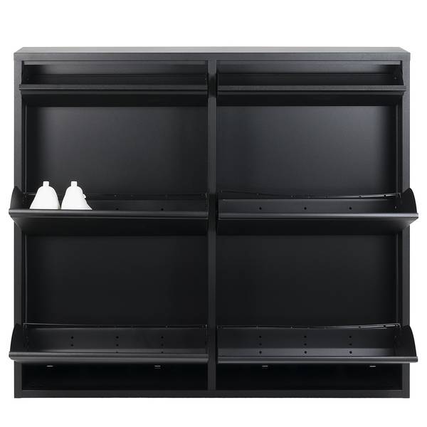 Schoenenkast Meelin 98 cm metaal - zwart