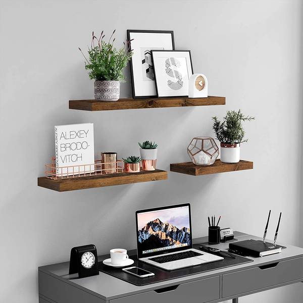 Wandplank Cottondale bruin - Breedte: 80 cm