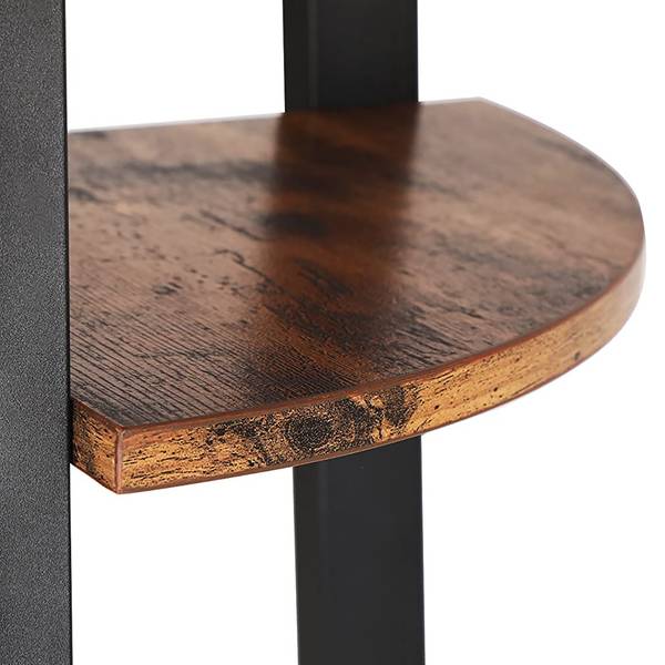 Eckregal Long Pine I Braun / Schwarz - Höhe: 125 cm