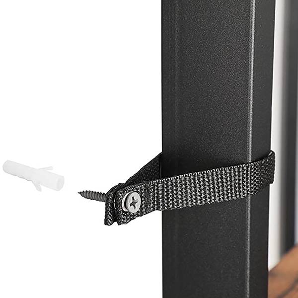 Eckregal Long Pine I Braun / Schwarz - Höhe: 125 cm