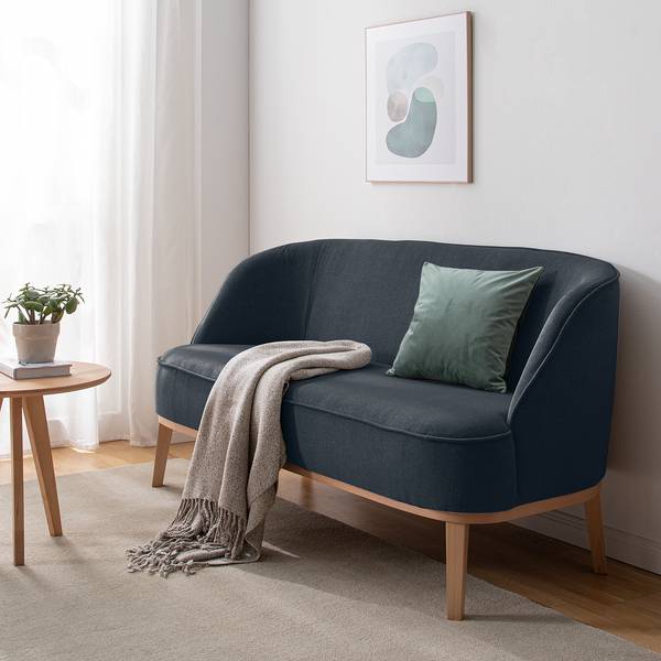 2,5-Sitzer Sofa Voiteur Webstoff - Webstoff Nere: Marineblau