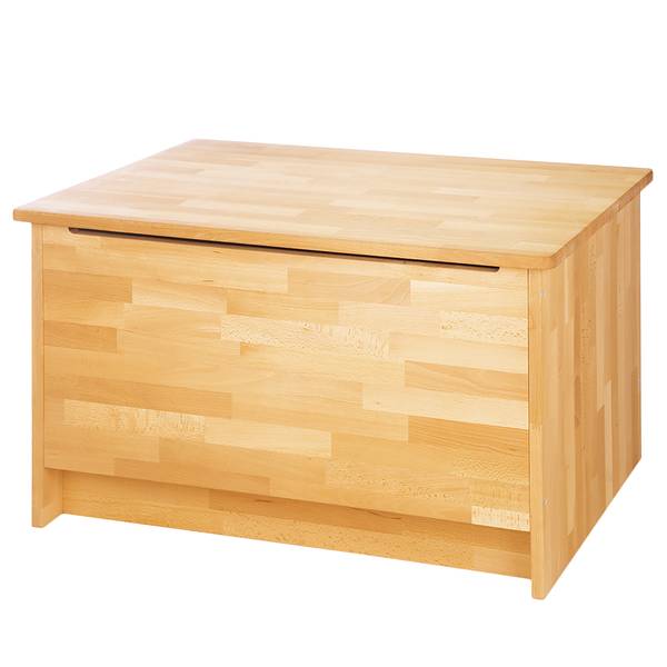 Truhe Jort Braun - Massivholz - 80 x 48 x 2 cm
